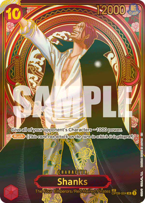 Shanks (OP09-004) OP13 Golden Special Rare (SP)