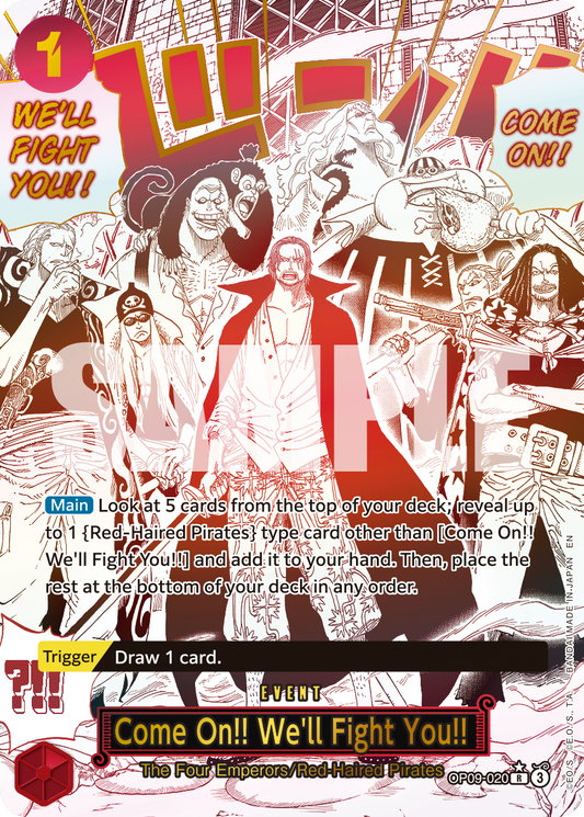 Come On!! Weâll Fight You!! / Shanks (OP09-020) PRB02 Special Rare (SP)