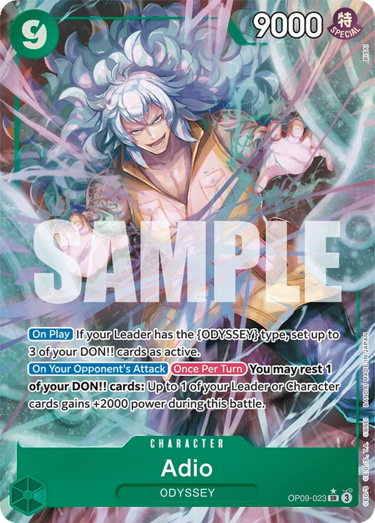 Adio (OP09-023) OP09 Alternate Art (AA)