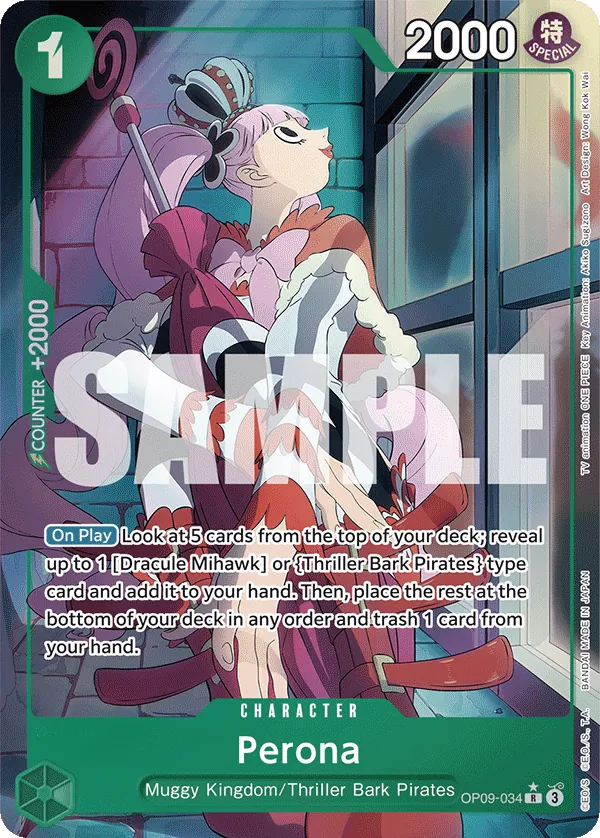 Perona (OP09-034) OP09 Alternate Art (AA)