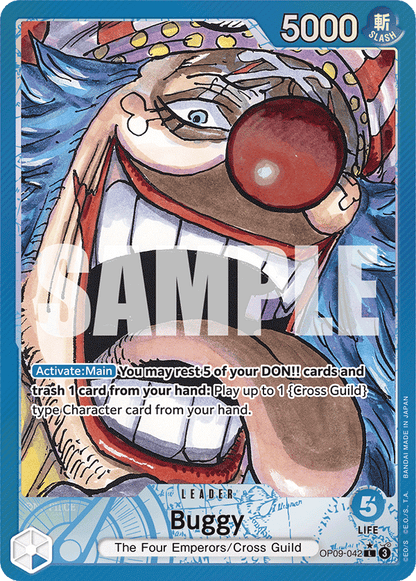 Buggy the Clown (OP09-042) OP09 Leader Alt Art (AA)