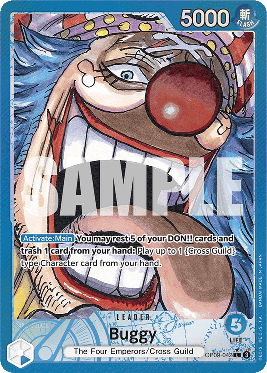Buggy the Clown (OP09-042) OP09 Leader Alt Art (AA)