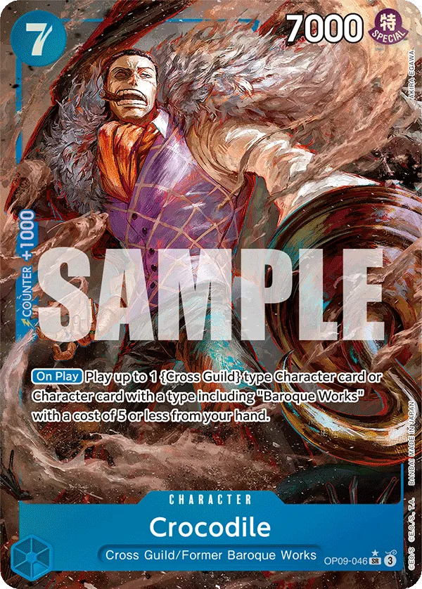 Crocodile (OP09-046) OP09 Alternate Art (AA)