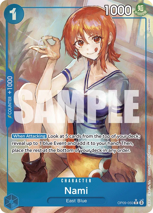 Nami (OP09-050) OP09 Alternate Art (AA)