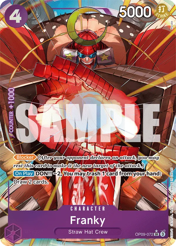 Franky (OP09-072) OP09 Alternate Art (AA)