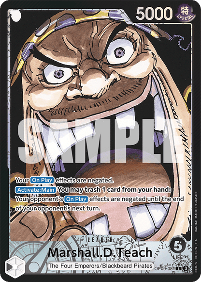 Marshall D. Teach (Blackbeard) (OP09-081) OP09 Leader Alt Art (AA)