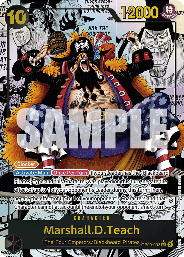 Marshall D. Teach (OP09-093) OP09 Manga Rare