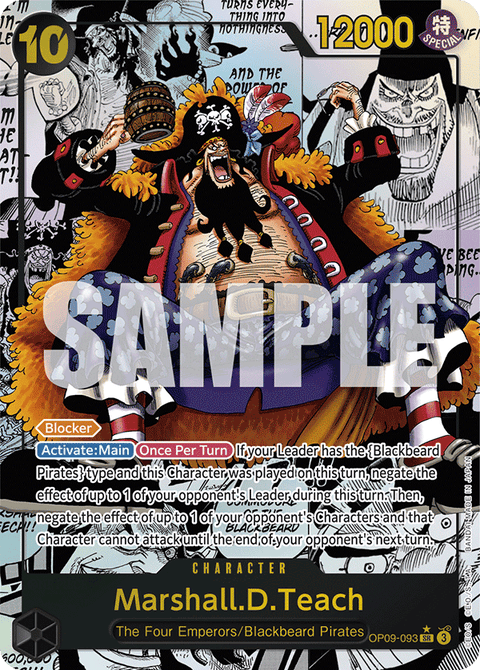 Marshall D. Teach (OP09-093) OP09 Manga Rare