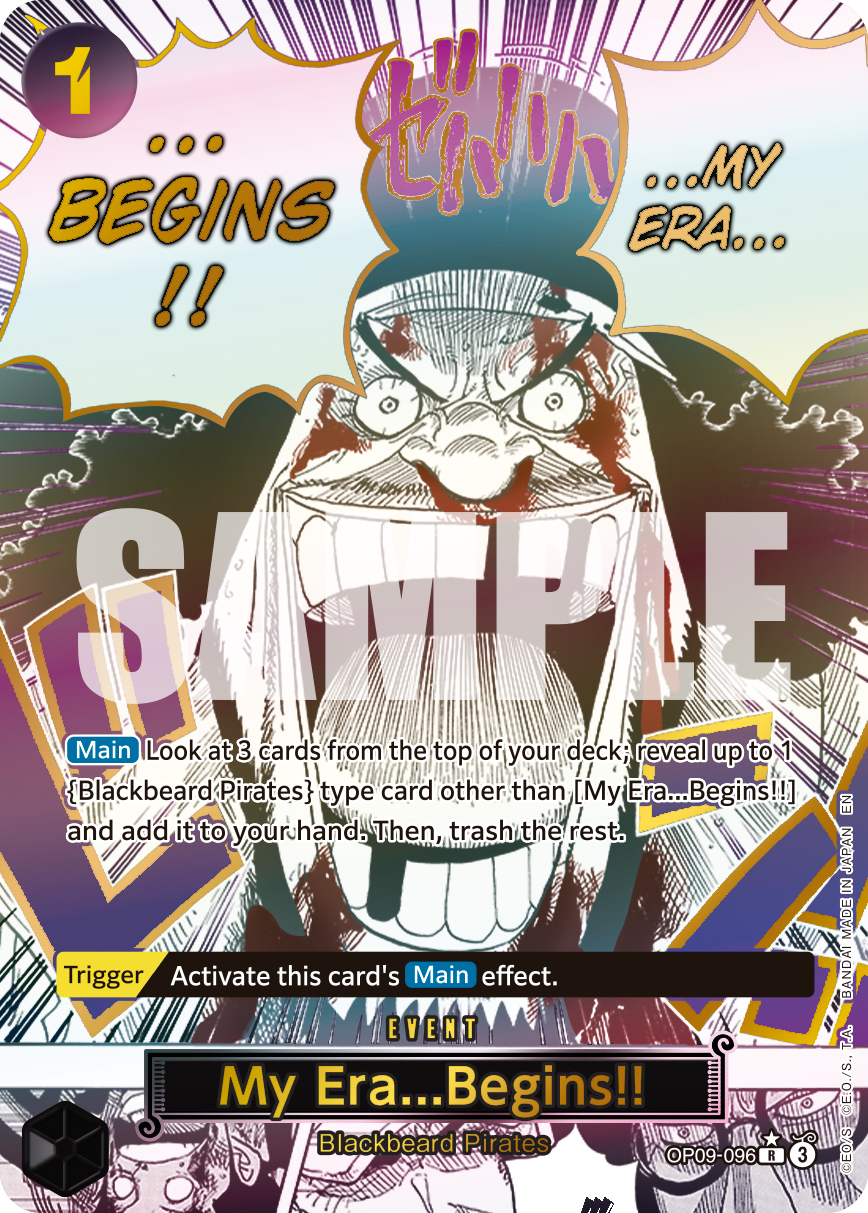 My Era… Begins!! / Blackbeard (OP09-096) PRB02 Special Rare (SP)