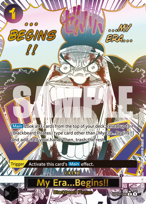 My Era… Begins!! / Blackbeard (OP09-096) PRB02 Special Rare (SP)