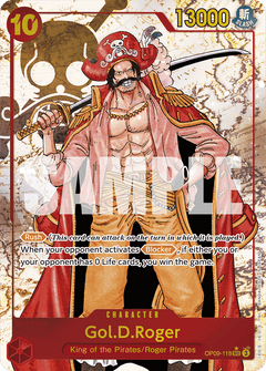 Gol D. Roger (OP09-118) OP09 Secret Rare (SEC) Alt Art (AA)