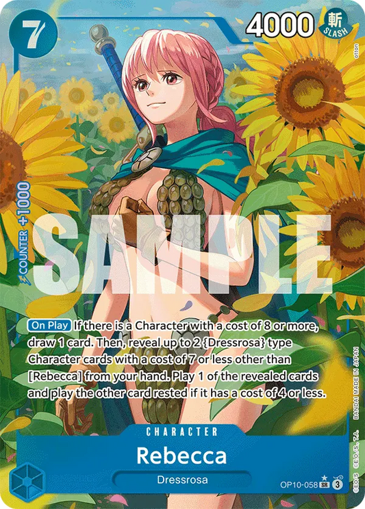 Rebecca (OP10-058) OP10 Alternate Art (AA)