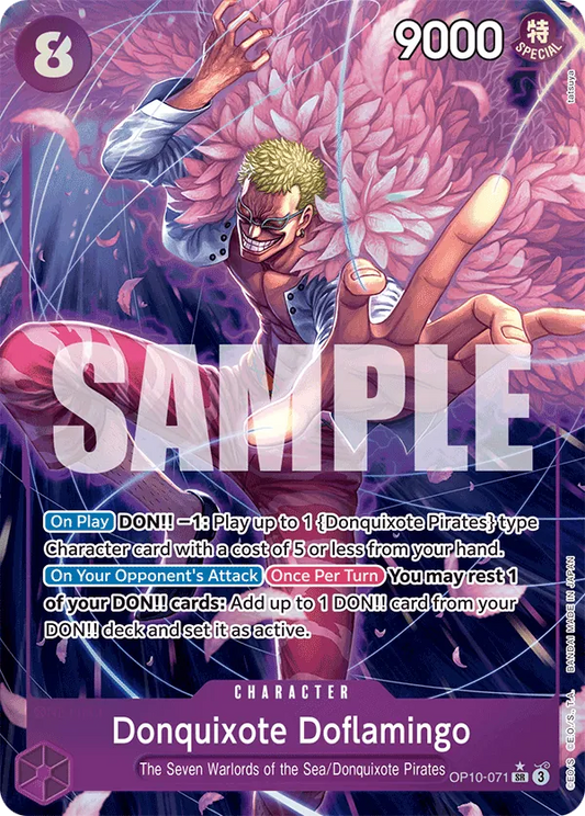 Donquixote Doflamingo (OP10-071) OP10 Alternate Art (AA)