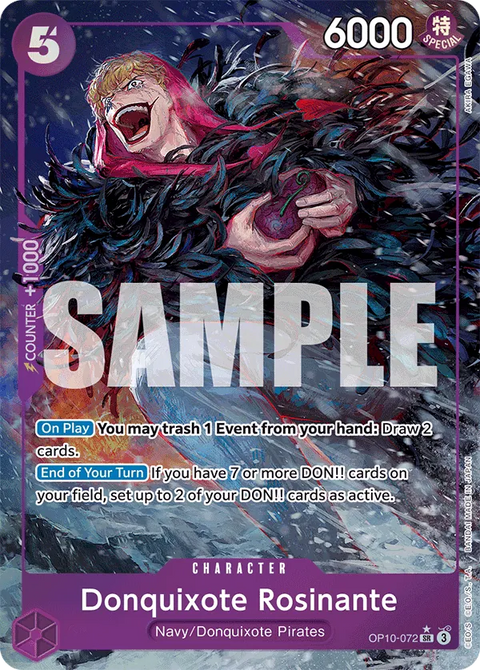 Donquixote Rosinante (OP10-072) OP10 Alternate Art (AA)