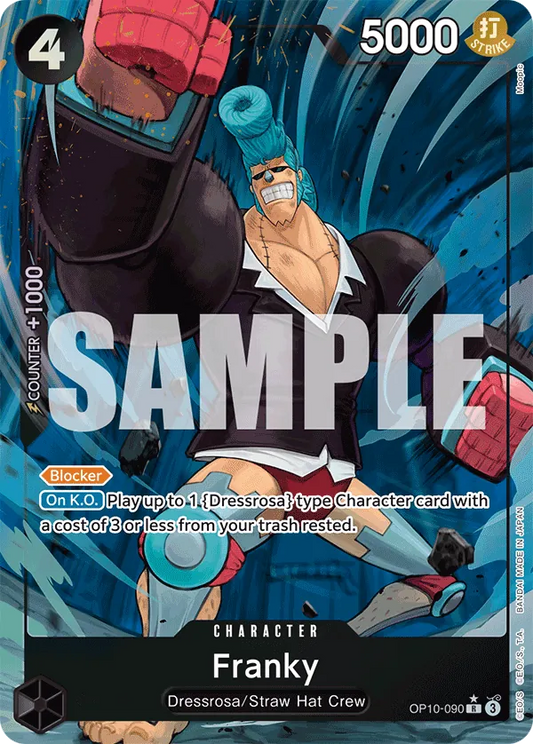 Franky (OP10-090) OP10 Alternate Art (AA)