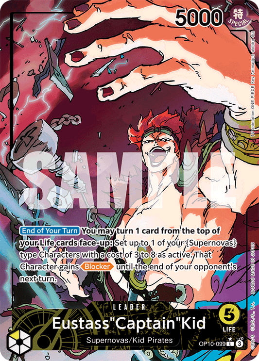 Eustass âCaptainâ Kid (OP10-099) OP10 Leader Alt Art (AA)