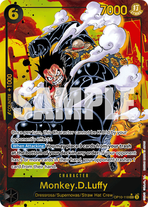 Monkey D. Luffy (OP10-118) OP10 Secret Rare (SEC) Alt Art (AA)
