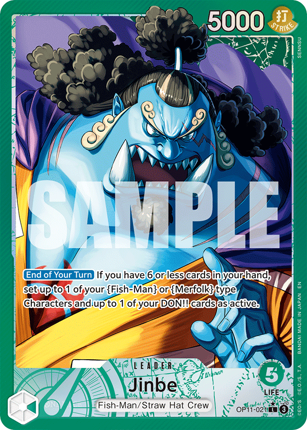 Jinbe (OP11-021) OP11 Leader Alt Art (AA)