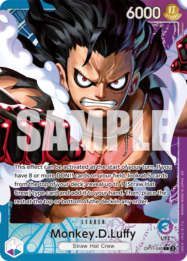 Monkey D. Luffy (OP11-040) OP11 Leader Alt Art (AA)