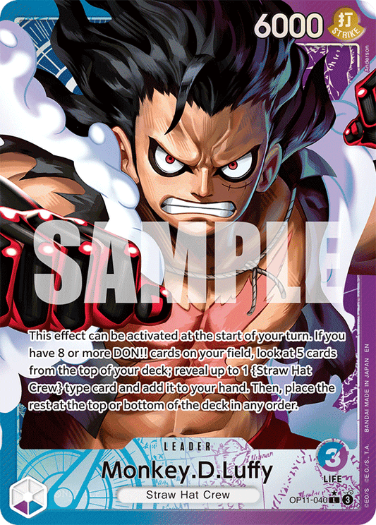 Monkey D. Luffy (OP11-040) OP11 Leader Alt Art (AA)
