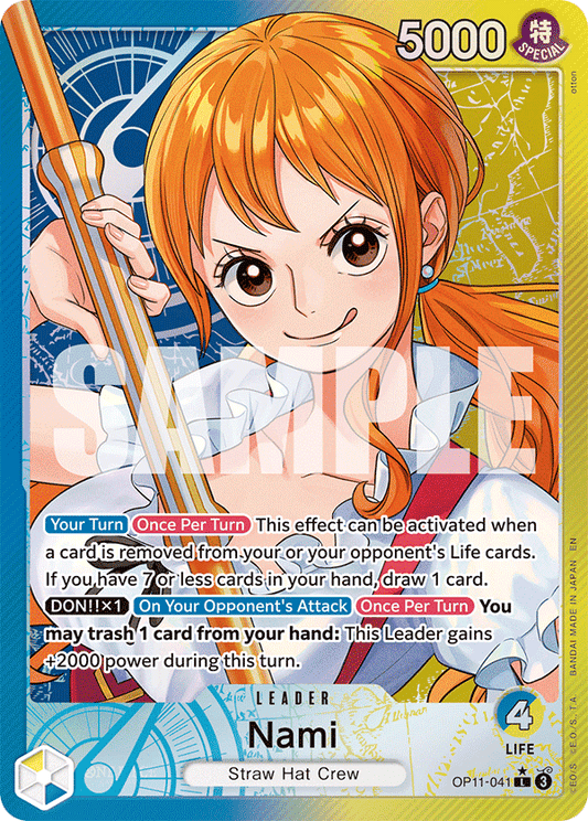 Nami (OP11-041) OP11 Leader Alt Art (AA)