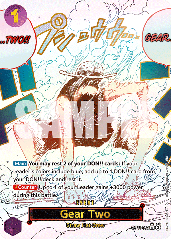 Gear Two (OP11-080) OP11 Event Manga Rare