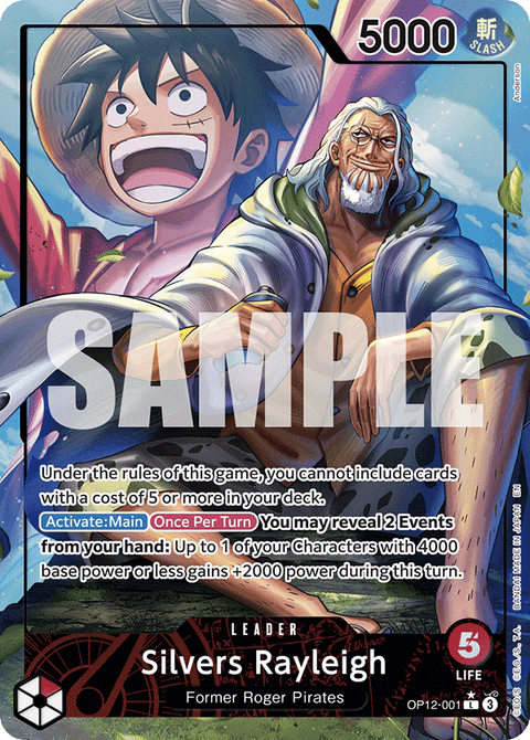 Silvers Rayleigh (OP12-001) OP12 Leader Alt Art (AA)