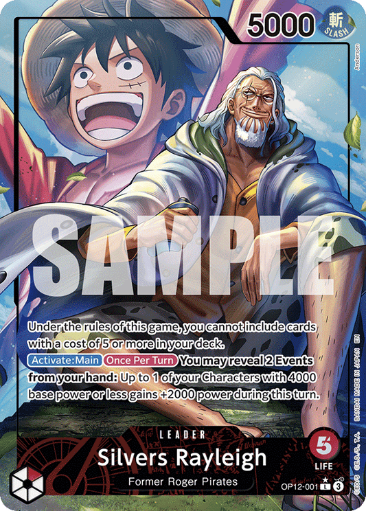 Silvers Rayleigh (OP12-001) OP12 Leader Alt Art (AA)