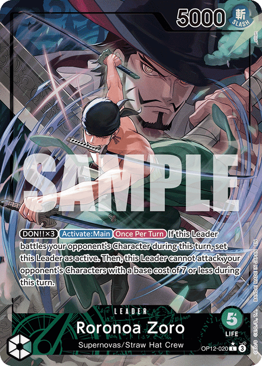 Roronoa Zoro (OP12-020) OP12 Leader Alt Art (AA)