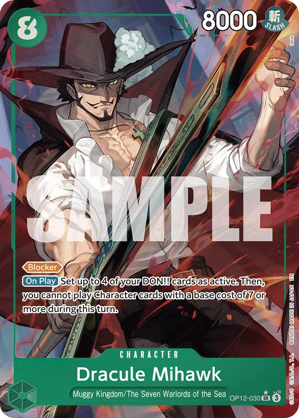 Dracule Mihawk (OP12-030) OP12 Alternate Art (AA)