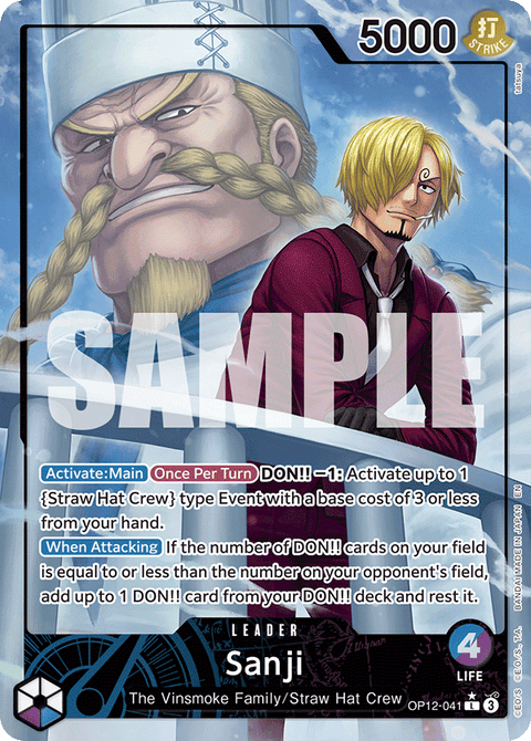 Sanji (OP12-041) OP12 Leader Alt Art (AA)