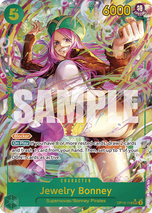 Jewelry Bonney (OP12-118) OP12 Secret Rare (SEC) Alt Art (AA)