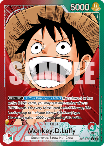 Monkey D. Luffy (OP13-001) OP13 Leader Alt Art (AA)