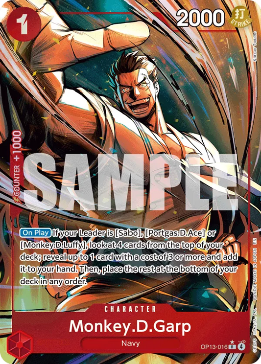Monkey.D.Garp (OP13-016) OP13 Alternate Art (AA)