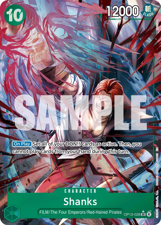 Shanks (OP13-028) OP13 Alternate Art (AA)