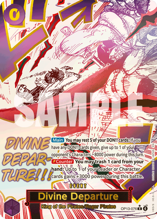 Divine Departure (OP13-076) OP13 Event Manga Rare