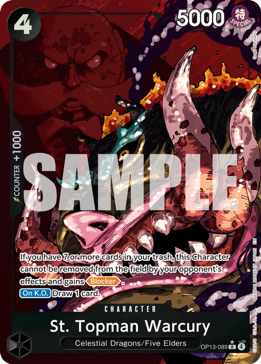 St. Topman Warcury (OP13-089) OP13 Alternate Art (AA)