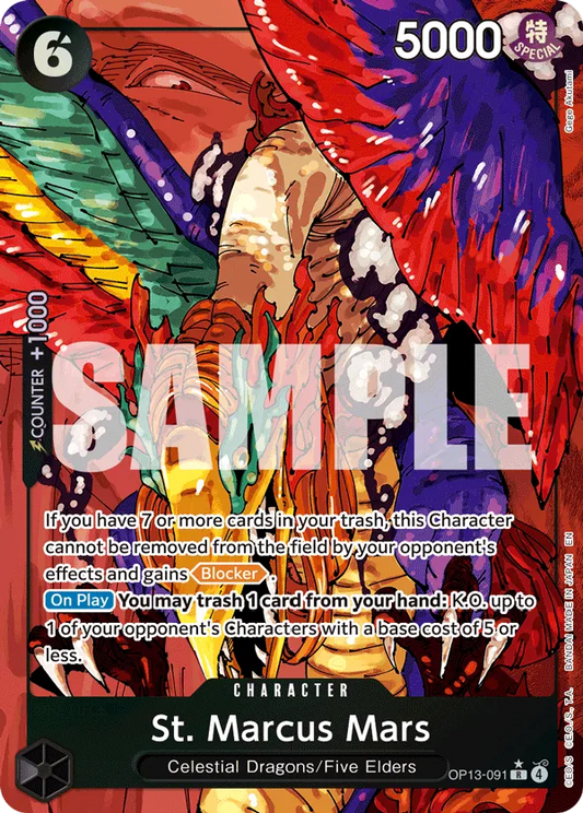 St. Marcus Mars (OP13-091) OP13 Alternate Art (AA)