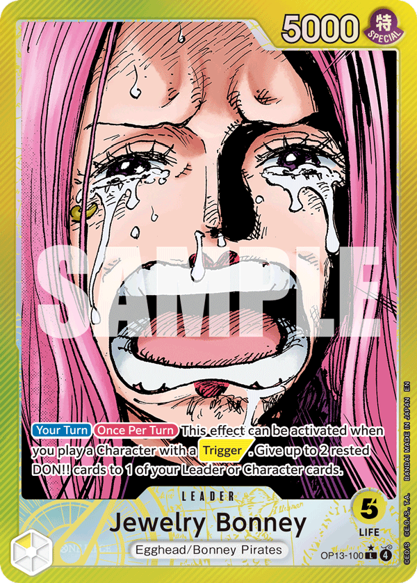 Jewelry Bonney (OP13-100) OP13 Leader Alt Art (AA)