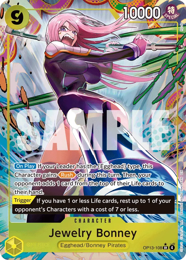 Jewelry Bonney (OP13-108) OP13 Alternate Art (AA)