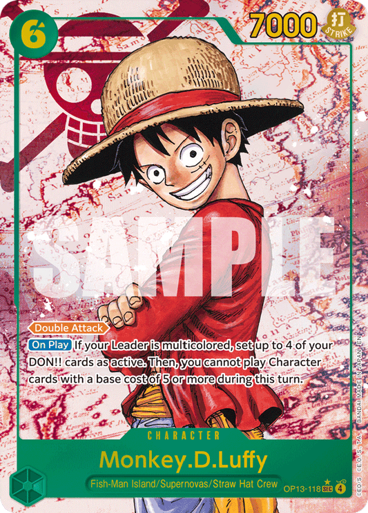 Monkey D. Luffy (OP13-118) OP13 Secret Rare (SEC) Alt Art (AA)