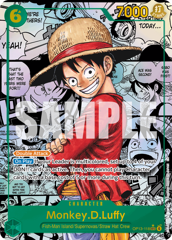 Monkey D. Luffy (OP13-118) OP13 Manga Rare
