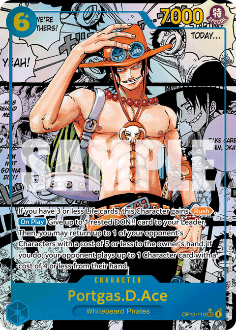 Portgas D. Ace (OP13-119) OP13 Manga Rare