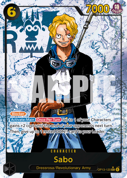 Sabo (OP13-120) OP13 Secret Rare (SEC) Alt Art (AA)