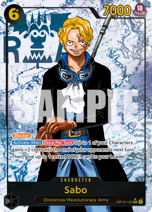 Sabo (OP13-120) OP13 Secret Rare (SEC) Alt Art (AA)