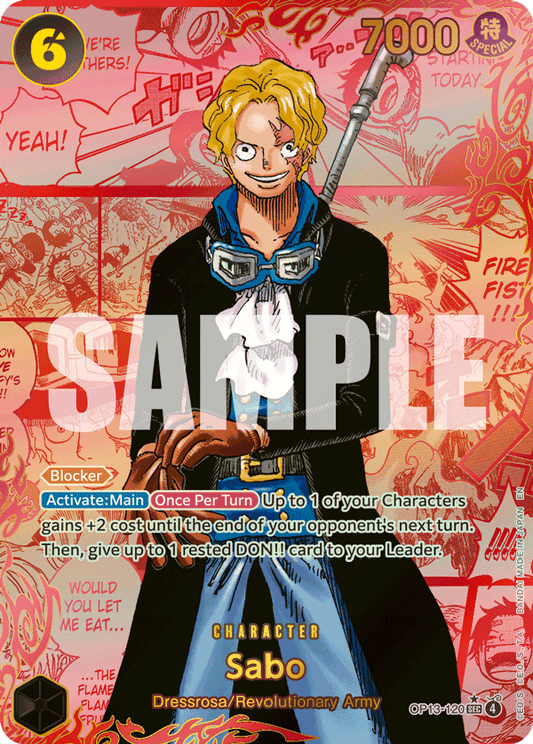 Sabo (OP13-120) OP13 Red Manga Rare