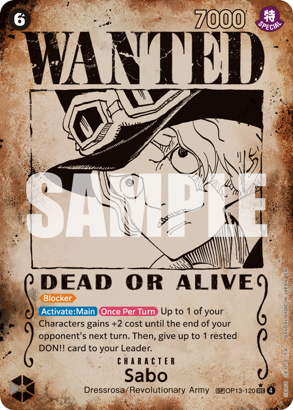 Sabo (OP13-120) OP13 Special Rare (SP)