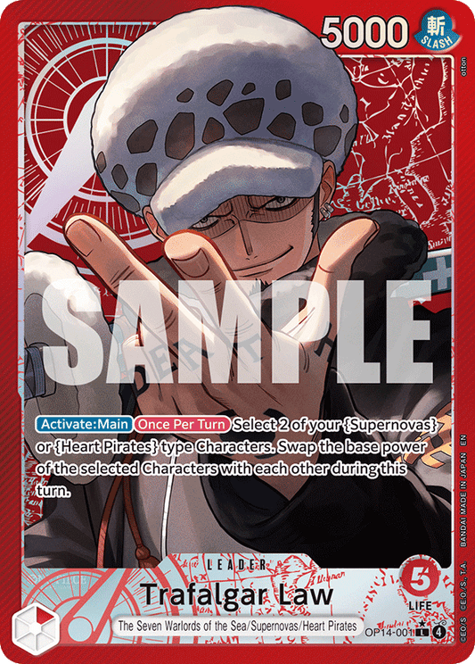 Trafalgar Law (OP14-001) OP14-EB04 Leader Alt Art (AA)