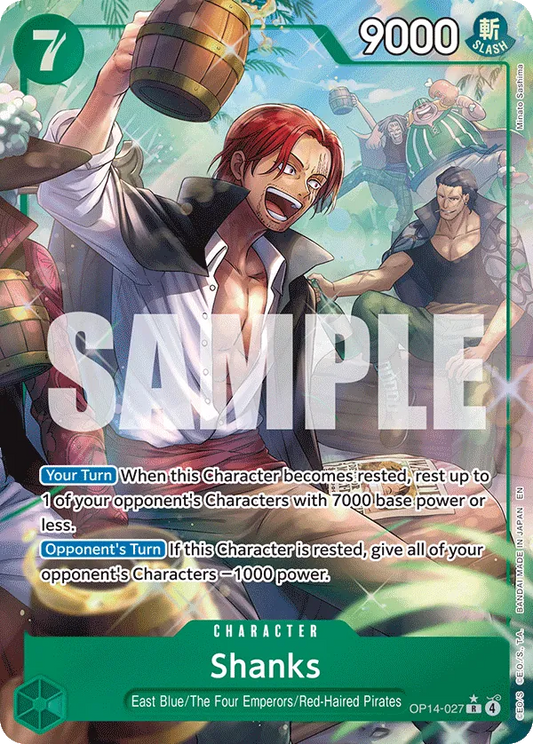 Shanks (OP14-027) OP14-EB04 Alternate Art (AA)