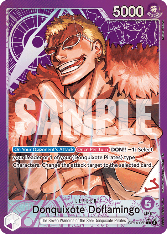 Donquixote Doflamingo (OP14-060) OP14-EB04 Leader Alt Art (AA)
